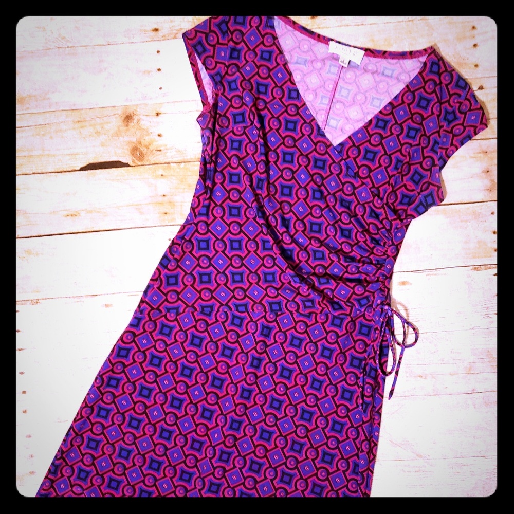 Faux wrap dress